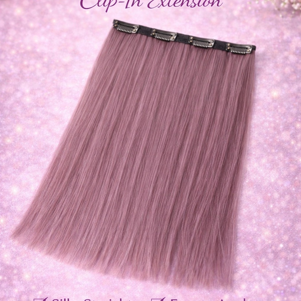 Pink purpleish Clip-In Hair Extension